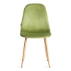 Стул BREEZE (mod. JSC-58) велюр и металл, зеленый и светлое дерево