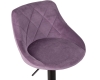 Набор 2 шт Стул барный LOGAN BLACK, пудрово-сиреневый велюр (MJ9-52)