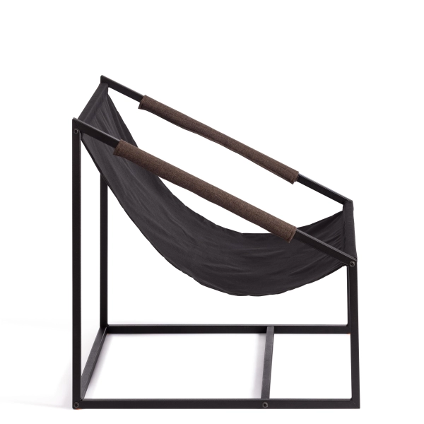 Кресло Charli коричневый, ткань и металл, мягкое сиденье, с подлокотниками