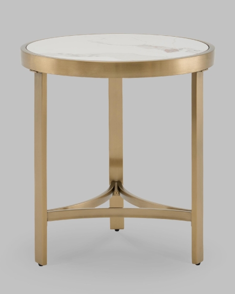 Журнальный столик Адриана 50*50 см светлая керамика Журнальный столик Адриана 50*50 см светлая керамика