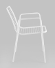 Стул с подлокотниками Дели металл белый