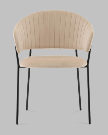 Стул Бруно NEW велюр кремовый
