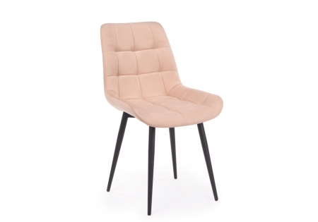 Стул на металлокаркасе Челси 360 К бежевый (zd 210), черный np