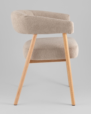 Стул обеденный Zubo с деревянными ножками бежевый Стул обеденный Zubo с деревянными ножками бежевый
