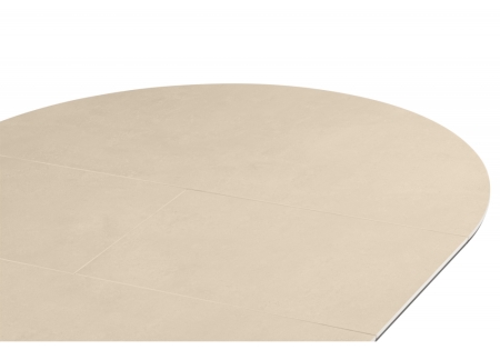 Керамический стол Трейси 90 okara light yellow, черный