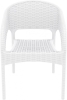 Кресло пластиковое плетеное Panama белое