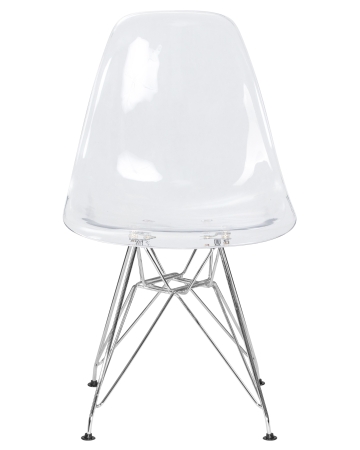 Стул обеденный DSR CASPER ножки хром, прозрачный