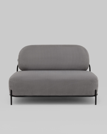 Диван Стоун велюр рельефный светло-серый