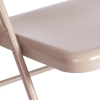 Стул складной FOLDER металлический, бежевый