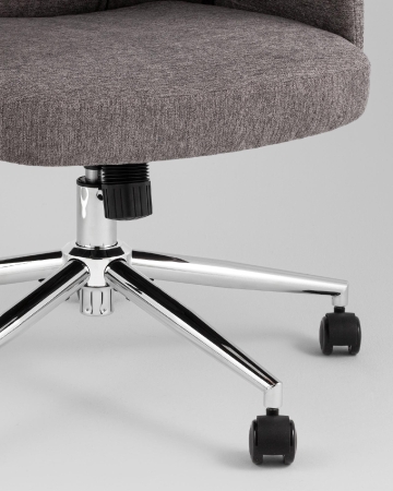 Кресло офисное TopChairs Neoma темно-серый ткань