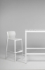 Стул пластиковый барный Net Stool белый Стул пластиковый барный Net Stool белый