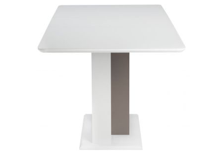 Стол Санса 140 серый, белая шагрень, серый