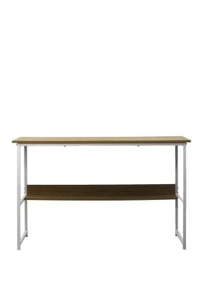 Компьютерный стол LUCIA H475 дуб натуральный, белый каркас