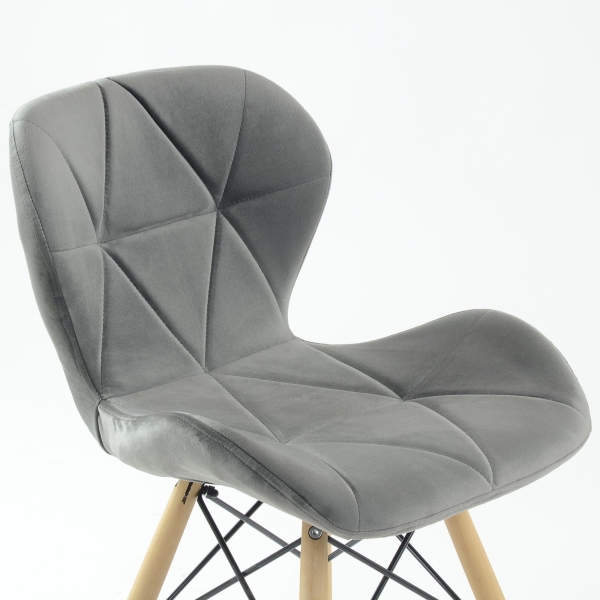 Стул Perfecto темно-серый велюр Стул Perfecto темно-серый велюр