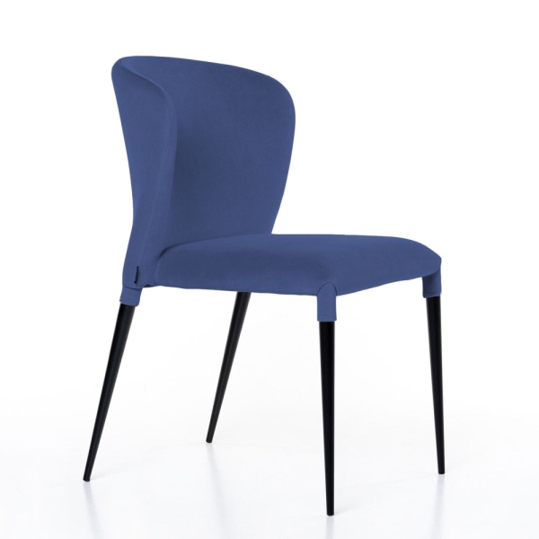 Стул Albert (Альберт) бархат синий