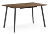 Стол деревянный Кортни 117 (157) x 77 дуб крафт табачный, черный матовый
