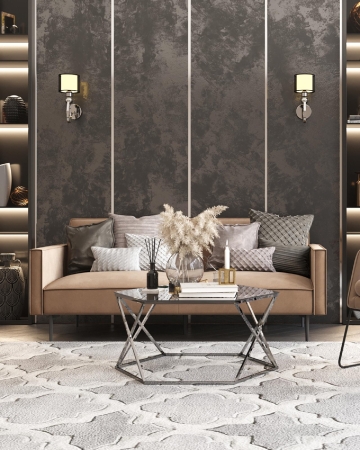 Диван прямой Кассель велюр бежевый