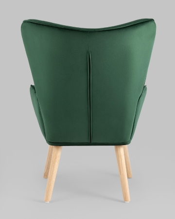 Кресло Хью велюр темно-зеленый