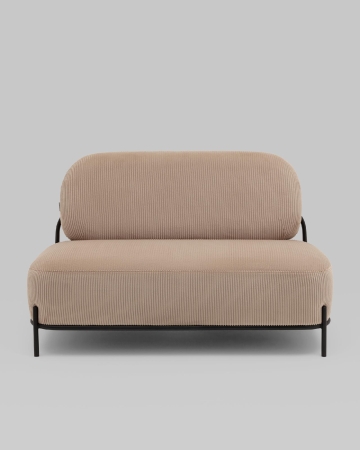 Диван Стоун велюр рельефный бежевый