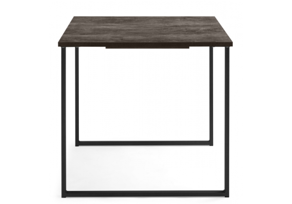 Стол деревянный Лиман 117 (157) x 77 бетон темный, черный матовый Стол деревянный Лиман 117 (157) x 77 бетон темный, черный матовый