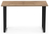 Стол деревянный Лота Лофт 140*25 мм дуб вотан, матовый черный
