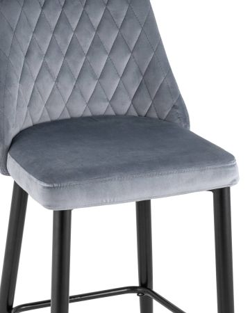 Стул полубарный лофт Терракс с деревянным сиденьем