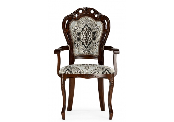 Стул деревянный Bronte муса черная вишня, патина