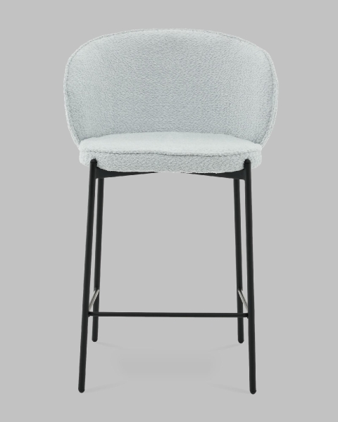 Стул полубарный Тисдейл букле светло-голубой