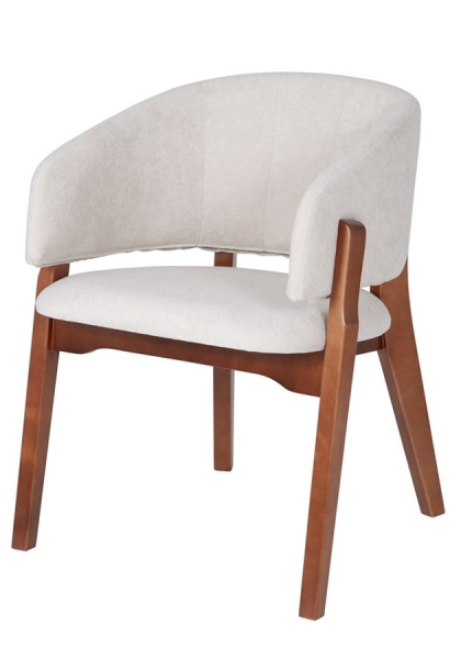 Кресло Милана средний тон, ткань ваниль