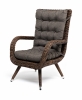 "Толедо" кресло плетеное с подушками, коричневый
