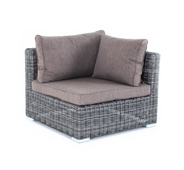 Модуль диванный "Лунго" угловой с подушками, цвет графит