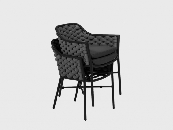 Кресло плетеное с подушками Tagliamento Torino