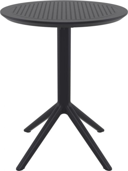 Стол пластиковый складной Sky Folding Table Ø60 черный