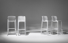 Стул пластиковый барный Net Stool белый Стул пластиковый барный Net Stool белый