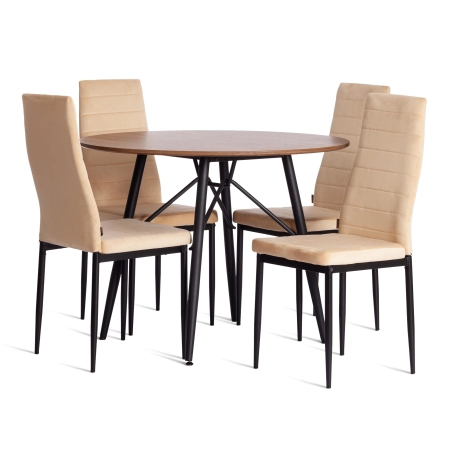 Стул Easy (mod. JSC02-1) песочный, черный