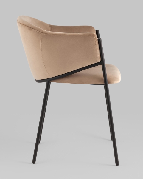 Стул Brace велюр капучино