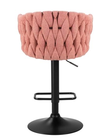 Стул барный LEON розовая ткань LAR 275-10