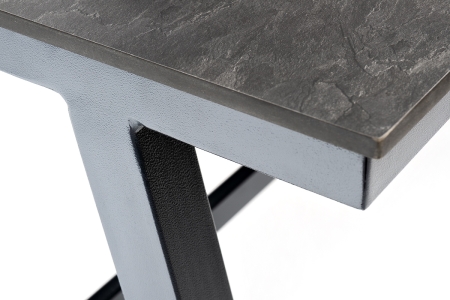 "Рио" стол из HPL 140х70 см, H75, столешницы серый гранит