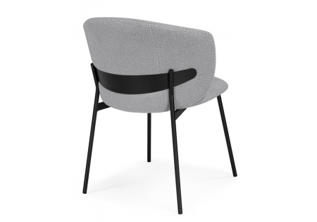 Стул на металлокаркасе Рикко серый (81 cloud), черный