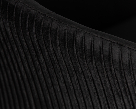 Кресло дизайнерское EDISON черный, велюр