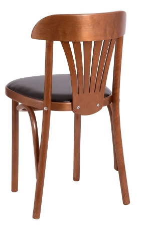 Стул Астра с мягким сиденьем средний тон, экокожа коричневая Стул Астра с мягким сиденьем средний тон, экокожа коричневая