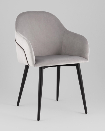 Стул Новел New велюр светло-серый Стул Новел New велюр светло-серый