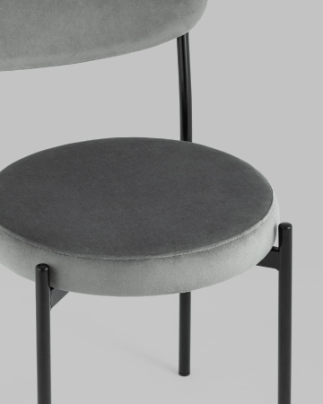 Стул Бриф NEW велюр тёмно-серый 4 шт