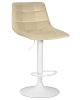 Стул барный TAILOR белый, бежевый велюр MJ9-10