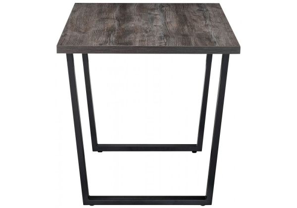 Стол деревянный Эльпатия 110 дуб рошелье, черный матовый