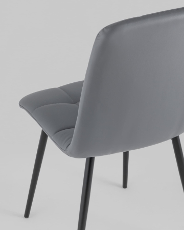 Стул Oliver экокожа серый 2 шт.