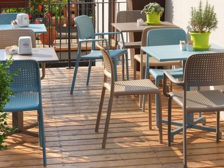 Кресло пластиковое Bora голубое