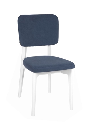 Стул "Орион" белая эмаль, ткань Classic синий