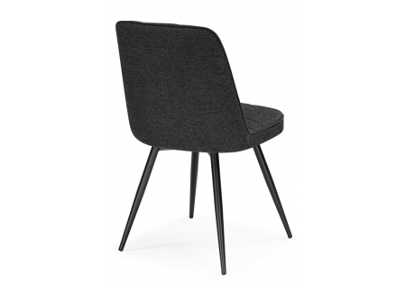 Стул на металлокаркасе Texas 4 поворотный темно-серый, черный