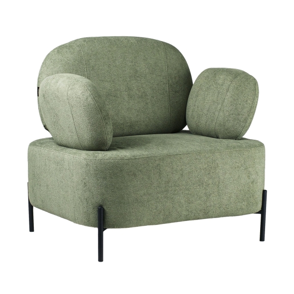 Кресло Джой букле зеленый MOSS 615